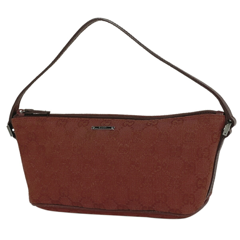 Gucci GG handbag accessory Clutch case logo canvas red